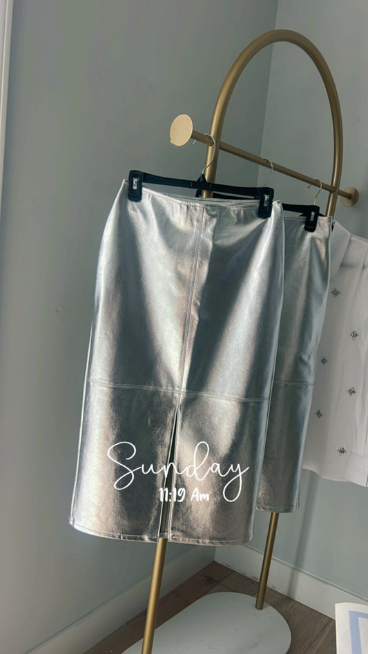 Leather skirt